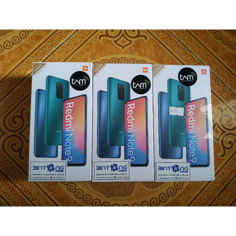 REDMI NOTE 9 RAM 6/128 Garansi Resmi Baru BNIB No Repack
