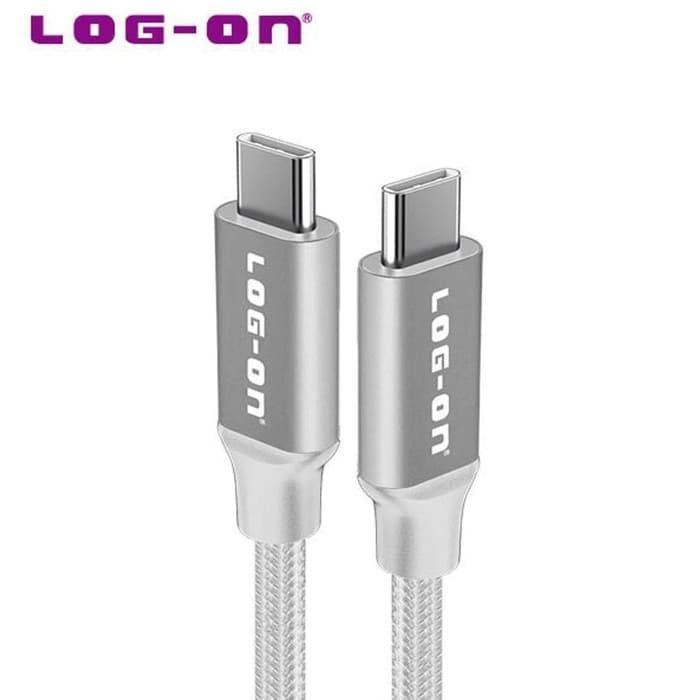 KABEL DATA LO-CB57 TWO C - USB C TO USB C CABLE - HIGH SPEED DATA FAST CHARGING 3.A -LOG ON