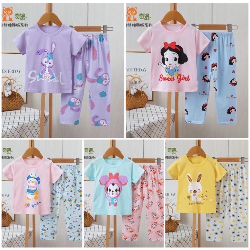 Piyama Anak New Ku bao Lengan Pendek Girl 3