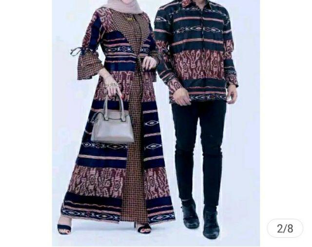 Maura Couple - Sania Ruffle Batik Couple Ori Ndoro Jowi Garansi Termurah Shopee - Batik Modern Solo