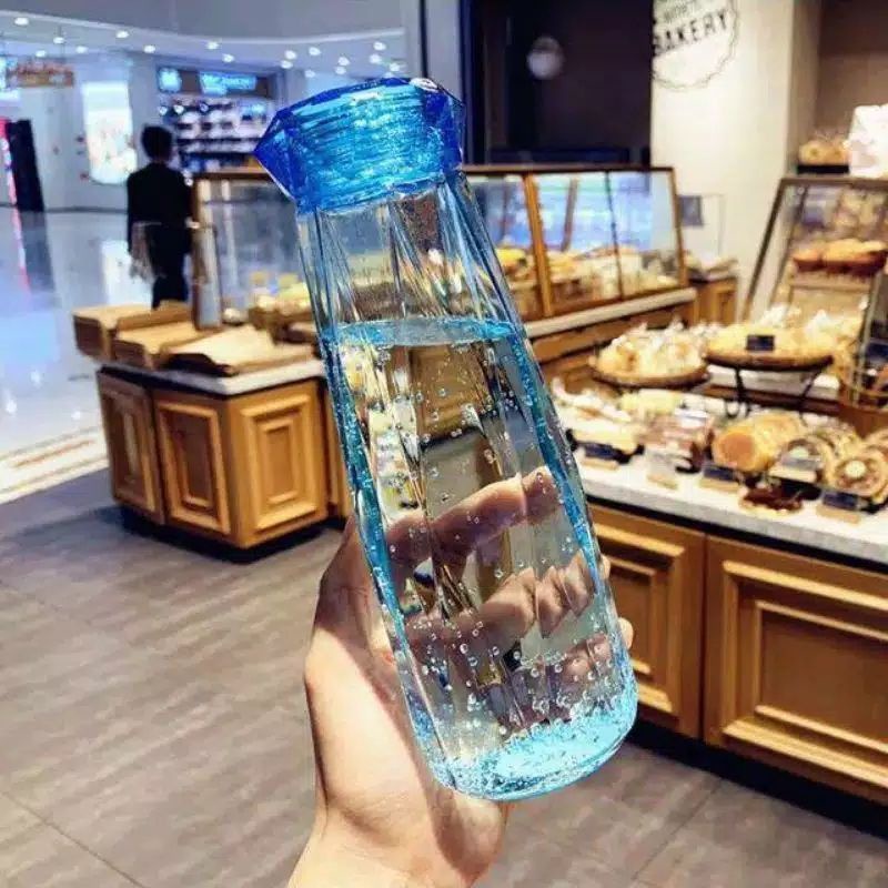 botol kaca diamond / botol unik diamond / botol minum / botol souvenir-5