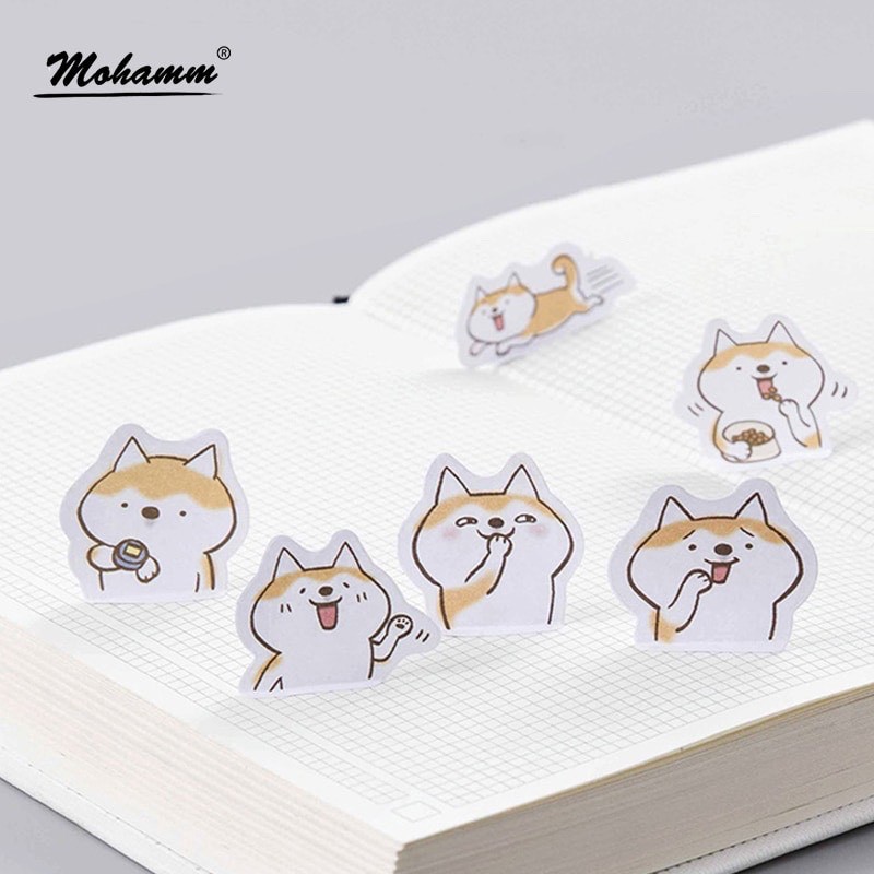 45 pcs Stickers SHIBA INU Deco Diary DIY Planner Bujo  Journal-stiker lucu murah aesthetic