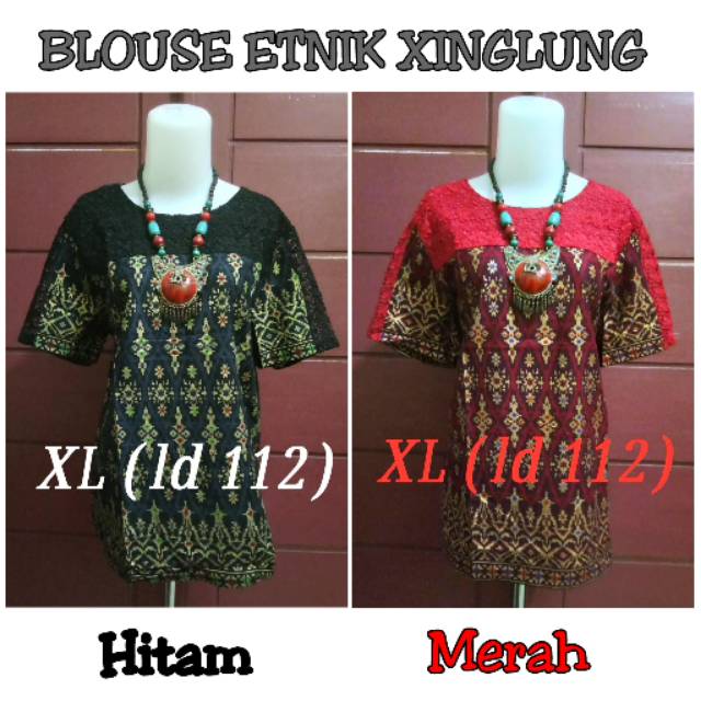 BLOUSE XINGLUNG ETNIK JUMBO