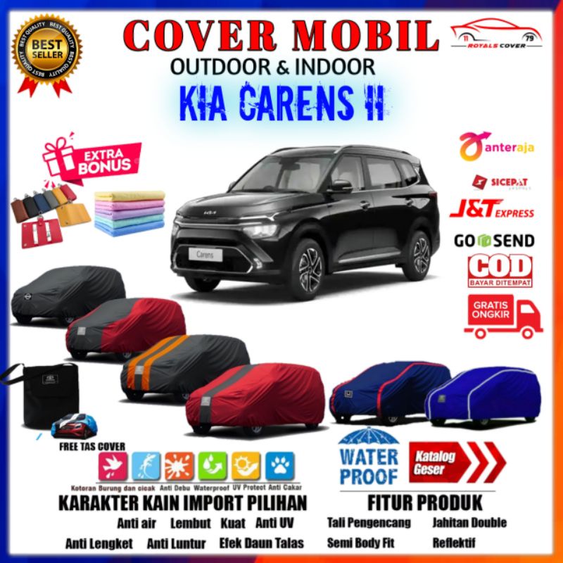 Body Cover Mobil Carens ll, Sarung Mobil Kia Carens, Selimut Mantel Warna Tutup Pelindung Outdoor