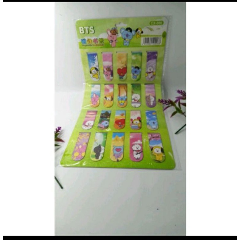

Pembatas buku magnet seri bt21 dan squid game