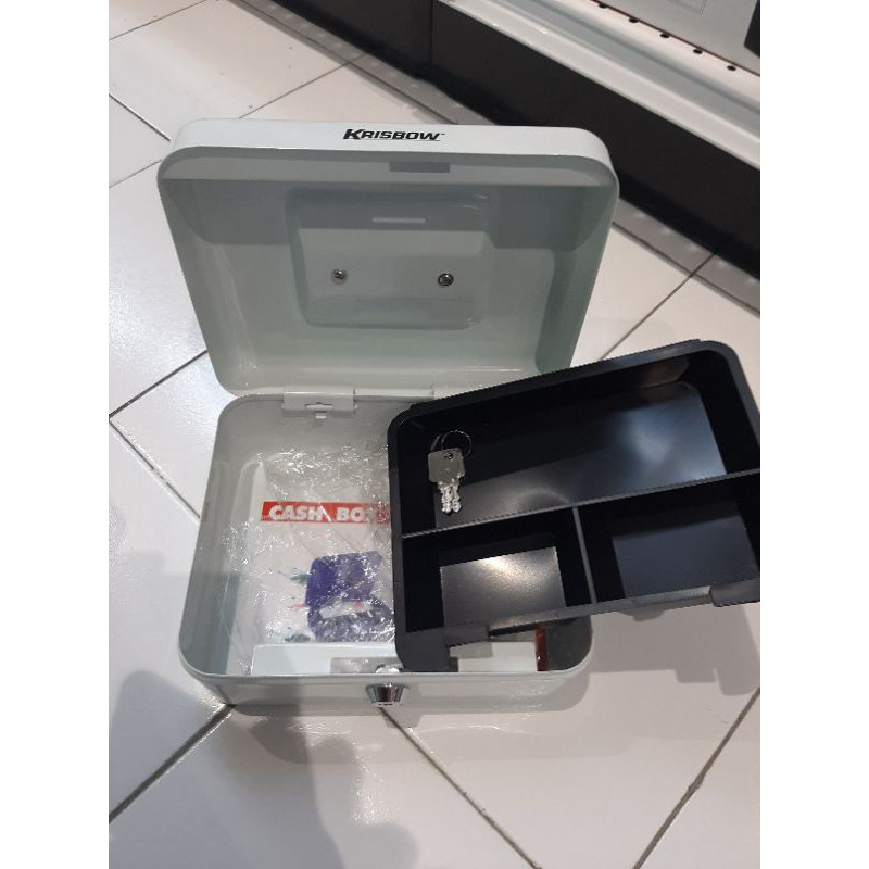 cash box cash money safery box brangkas krisbow 20cm