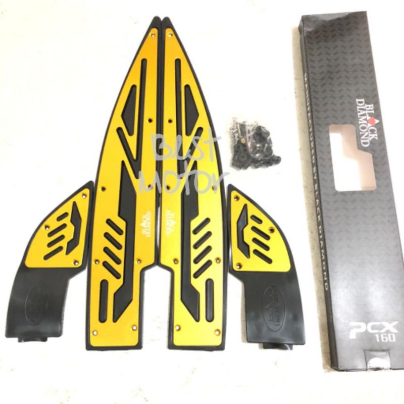 Bordes PCX 160 Black Diamond Pijakan Kaki All New PCX 160 2021 Full CNC