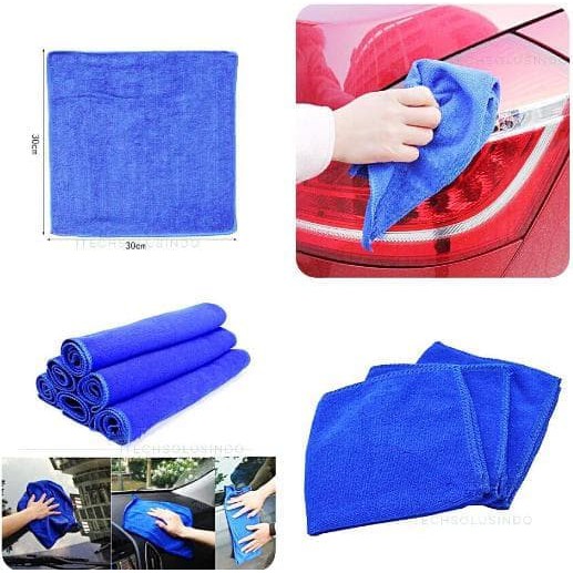 Kain Lap Microfiber Mobil Motor Wash Cloth 30x30cm