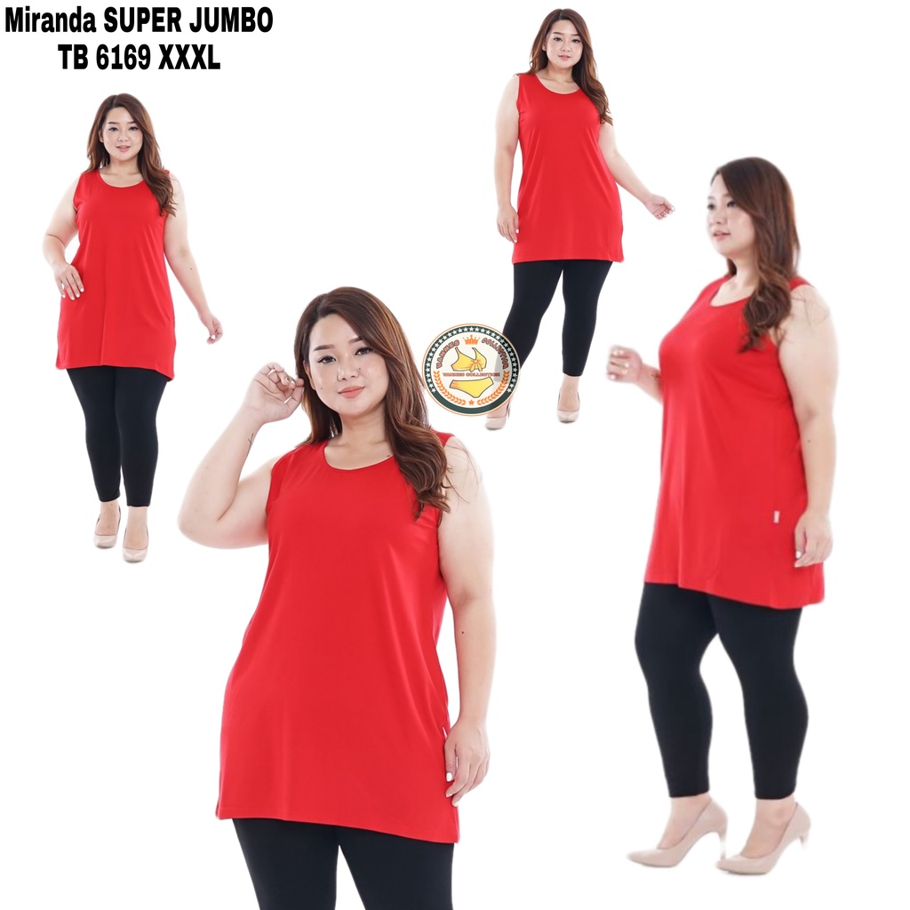 Miranda 6169- Tanktop Wanita Super Jumbo XXXL /Tengtop Wanita Tali Lebar
