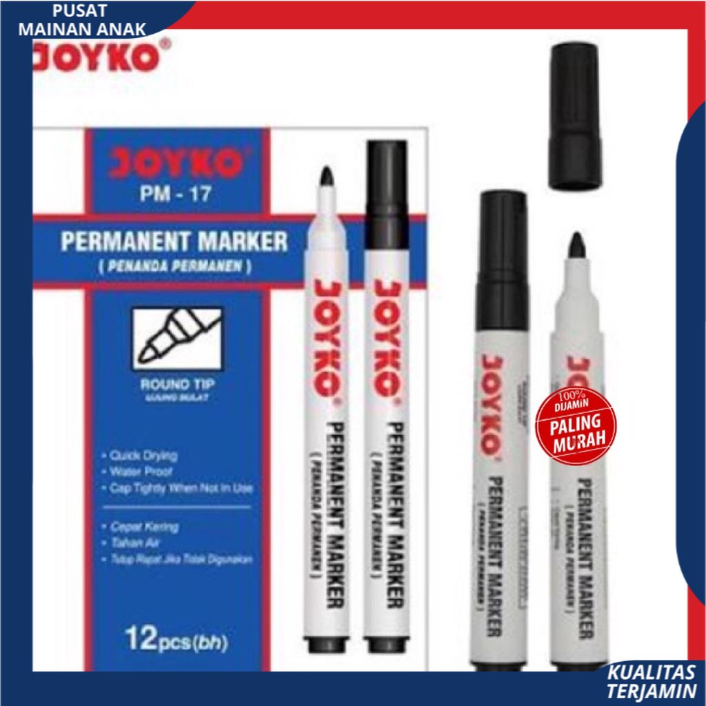 Spidol Permanent Marker PM-17 Joyko (1 Pcs) PMA