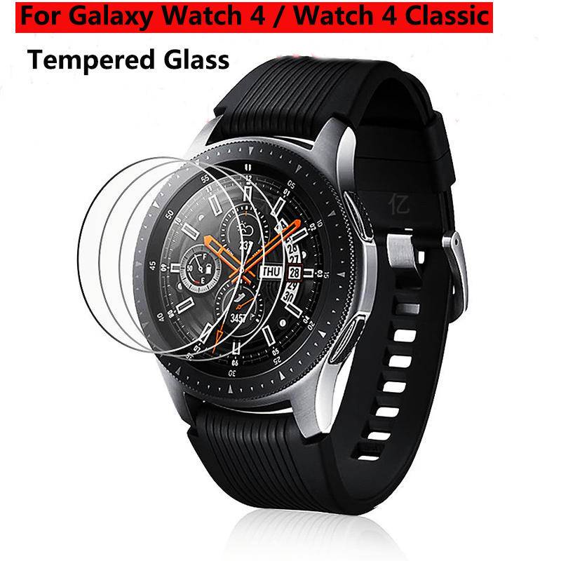 1-3pcs Pelindung Layar Tempered Glass Untuk Samsung Galaxy Watch 4 40mm 44mm Watch4 Classic 42mm 46mm