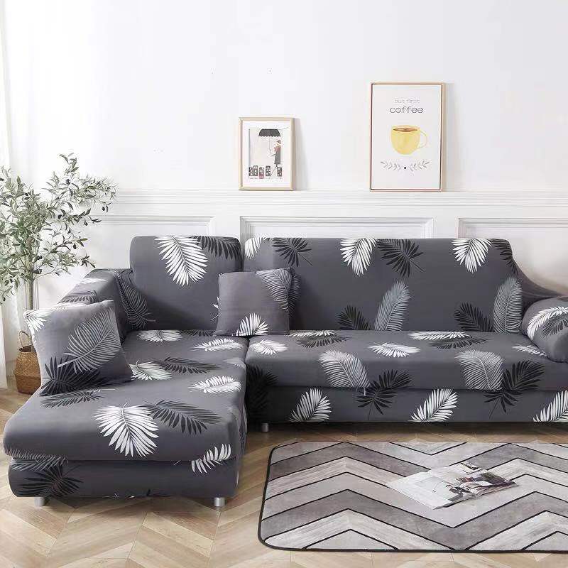 [LOCAL STOCK ]1/2/3/4 Seater Sofa Cover Removable Normal Shape/L Shape Slipcover Stretch Universal  Q Design