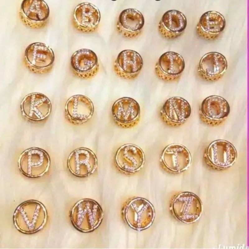 Liontin Huruf Inisial Untuk Gelang Tali Kawat