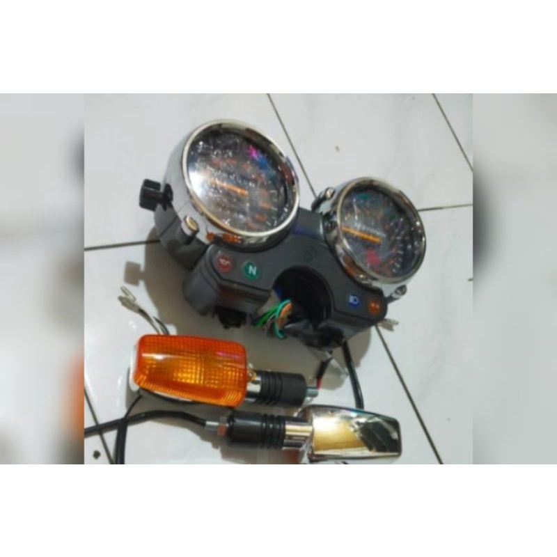 Paket Hemat Spidometer Kilometer Rx-King New Bulat Plus Sen RX-King New 2 Buah Non Ori