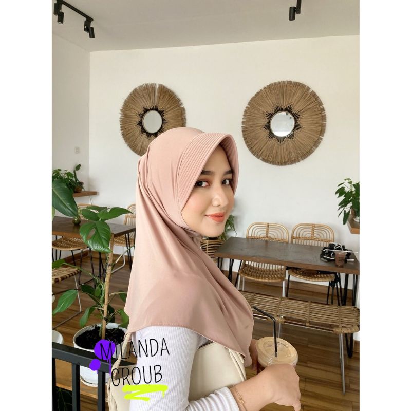 Hijab Bergo Hamidah Bergo Oval Jersey premium Harian PD70 PB70