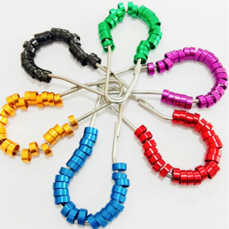 ring slim puter pelung/ring pendek/ring kandang untuk burung puter pelung uk6,5 dan 7 mm min order25