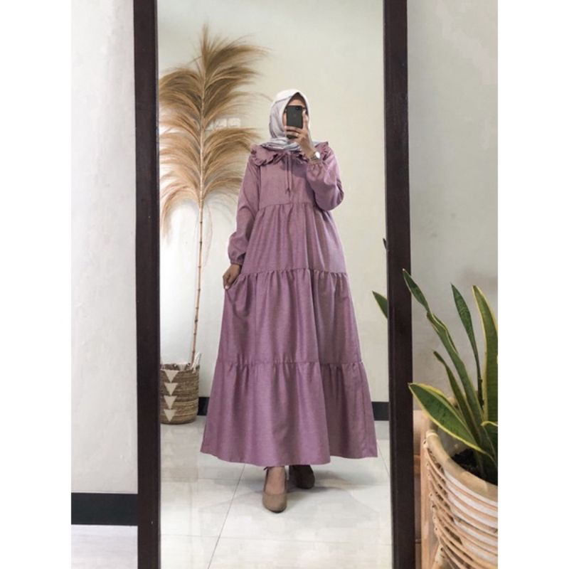 GAMIS KATUN MADINAH NAINA DRESS / GAMIS KATUN MADINAH SUSUN