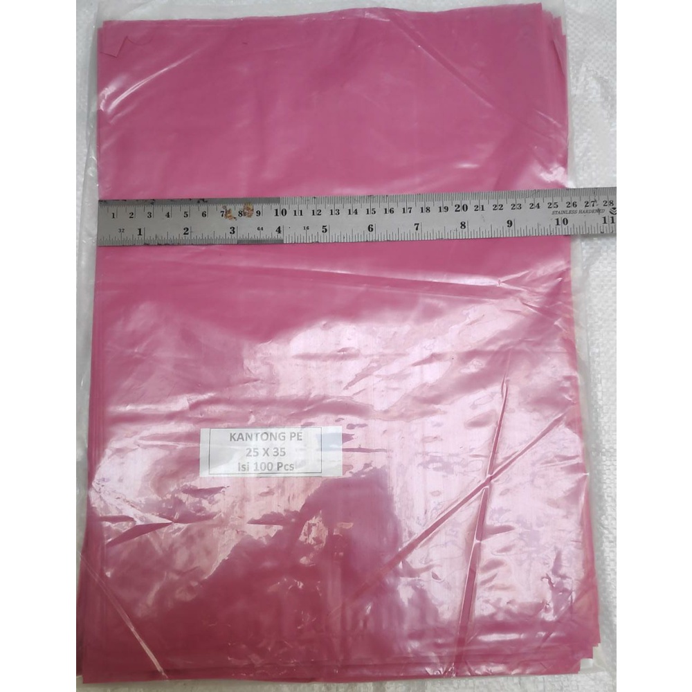 Kantong Packing uk 25x35cm isi 100 Lembar/Kantong Plastik Packing Olshop/Kantong Olshop/Plastik Olshop/Kantong Plastik HD/Kantong Plastik Oval Tanpa Lubang Tanpa Lem Tanpa Pegangan