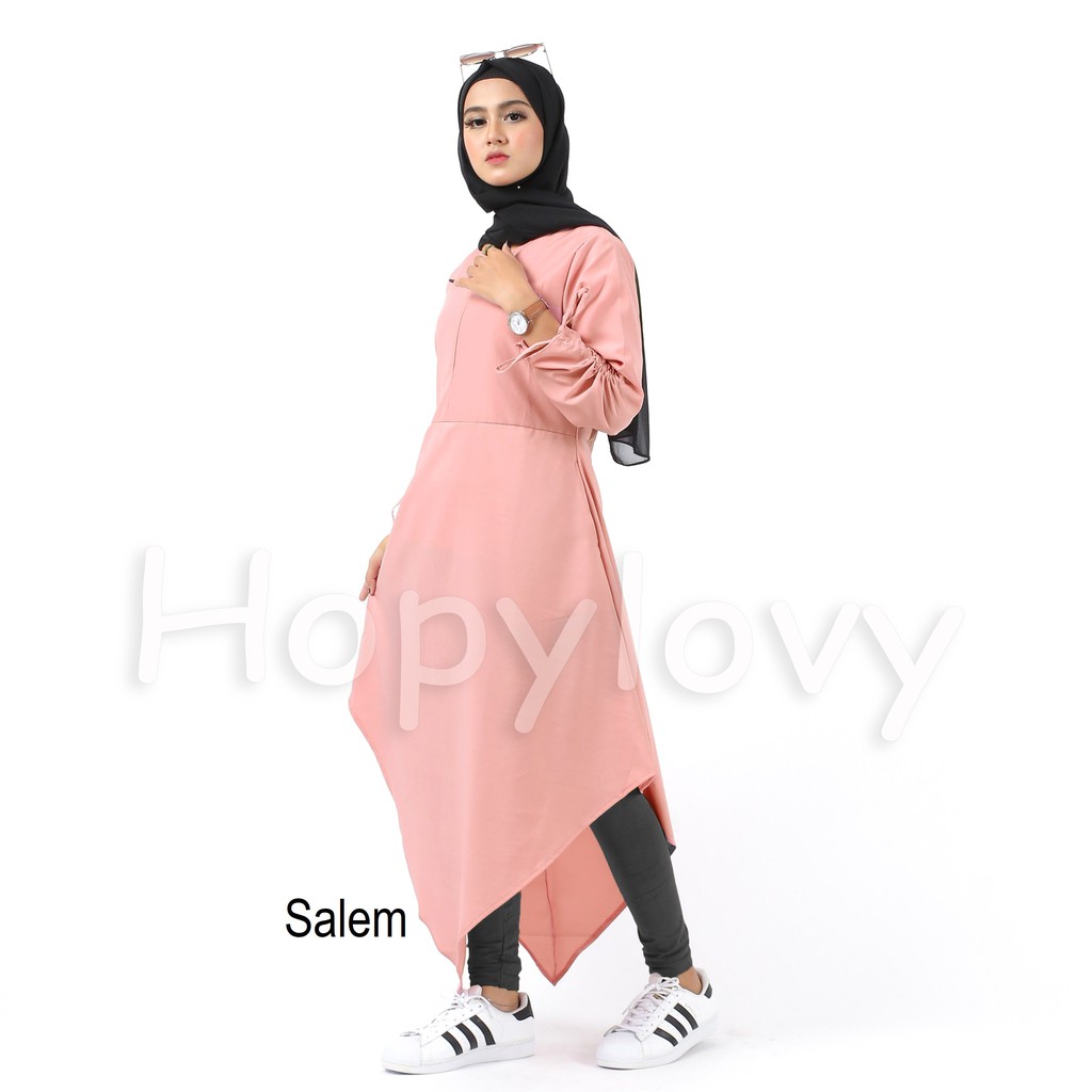 HOPYLOVY - Baju Tunik Wanita Muslimah Terbaru Rafina