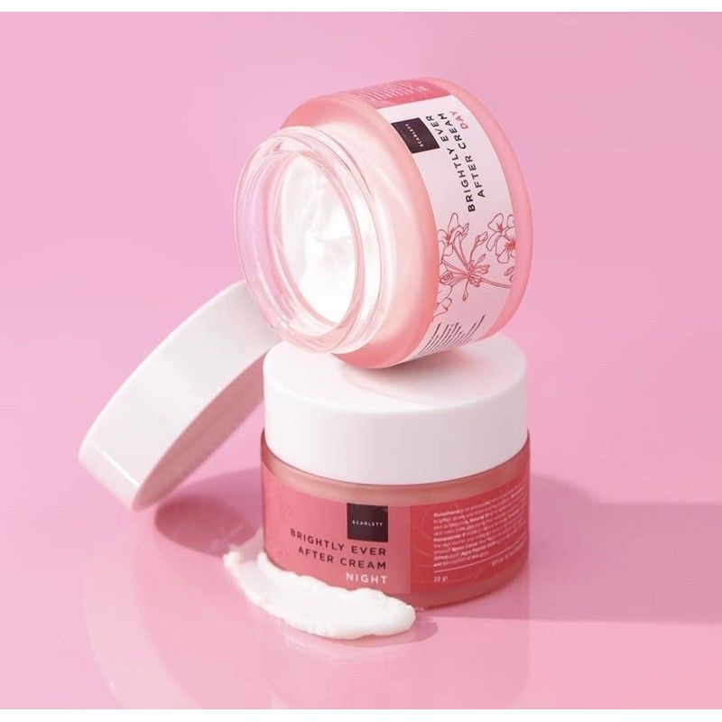 SCARLETT WHITENING CREAM ACNE BRIGHTLY DAY NIGHT CREAM BPOM