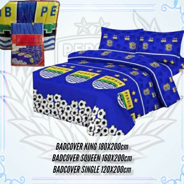 Bedcover persib bandung selimut sprei sarung bantal terbaru 180x200cm