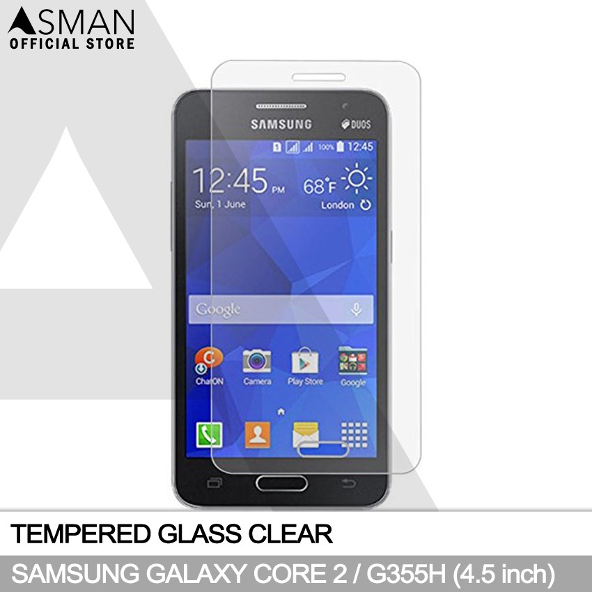 Tempered Glass Samsung Galaxy Core 2 / G355H (4.5&quot;) | Anti Gores Pelindung Layar Kaca - Bening