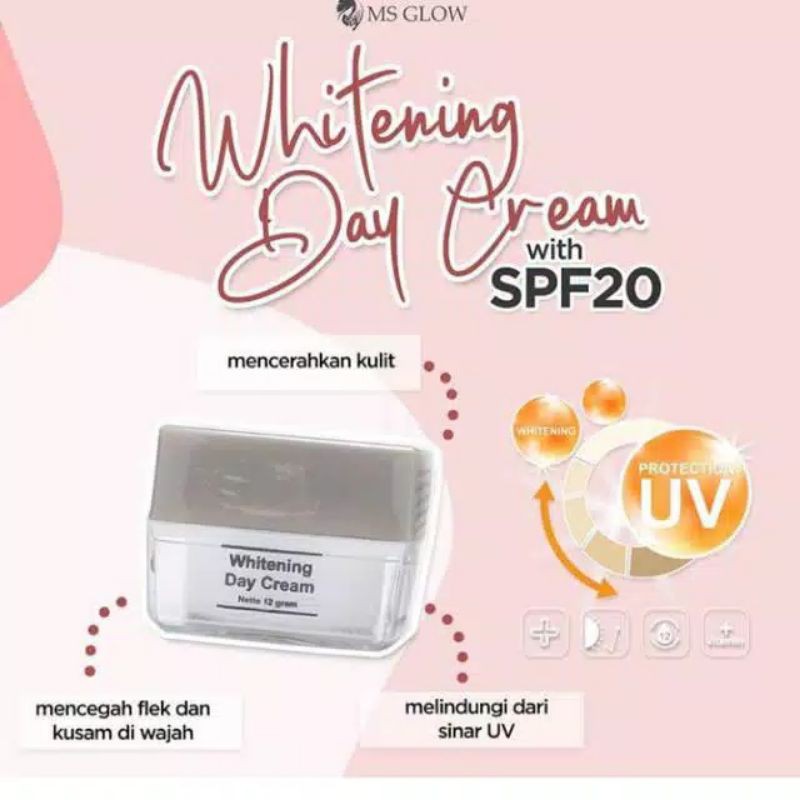 Day Cream Sun Glow Sun White MS Glow Cream Pagi Krim Pagi Ms Glow Spf 30 Whitening Acne Luminous Ultimate Original