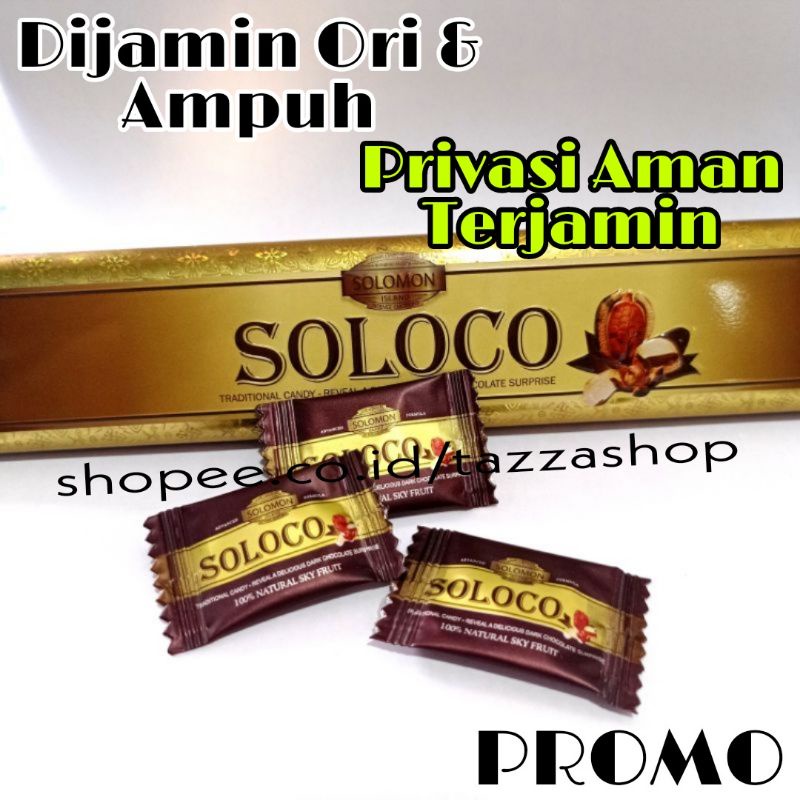 Soloco-Candy Asli Original-Au Obat/Permen Kuat Pria Tahan Lama