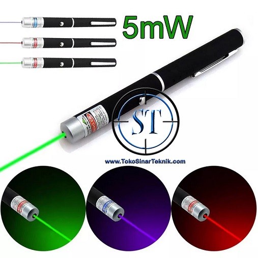 Pen Laser Pointer 5mw Warna Beam Powerful Laser 5MW Pulpen daya Tahan Tinggi