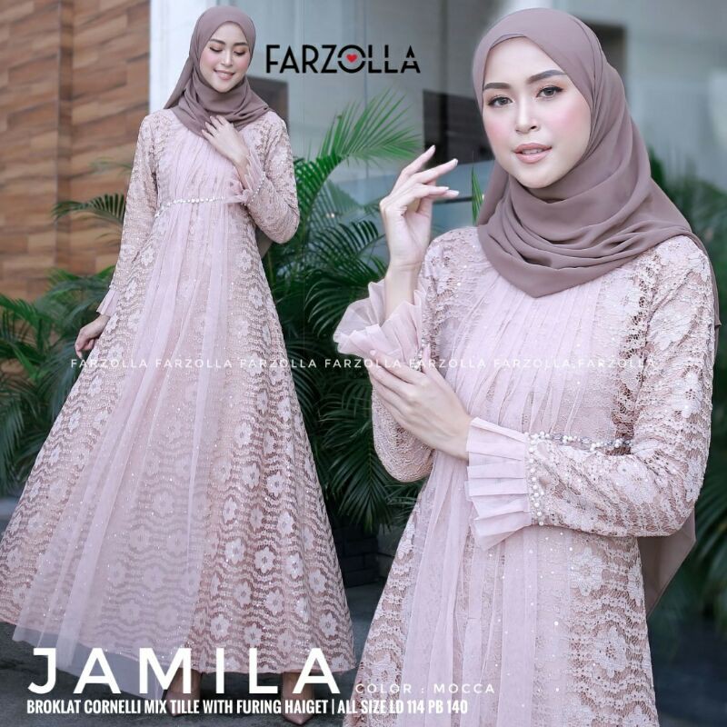 Dress Muslim Gamis Broklat Jamila