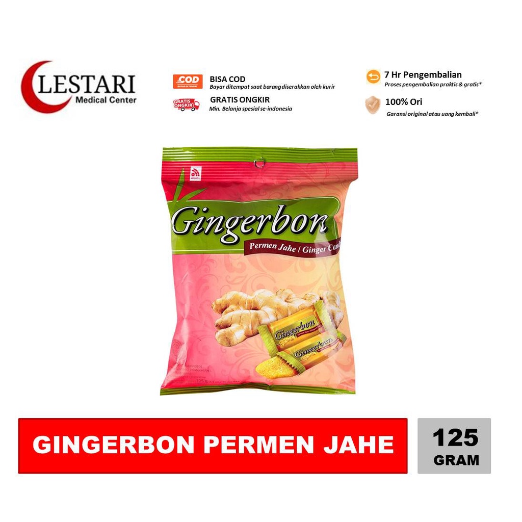 

Gingerbon Permen Jahe / Ginger Candy 125gr