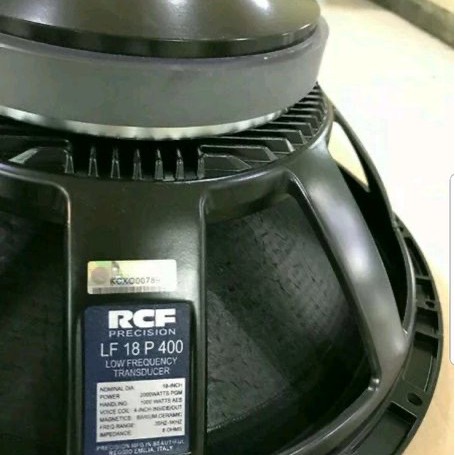 Speaker Component RCF L18P400 Woofer Speaker 18 In 1000 Watt