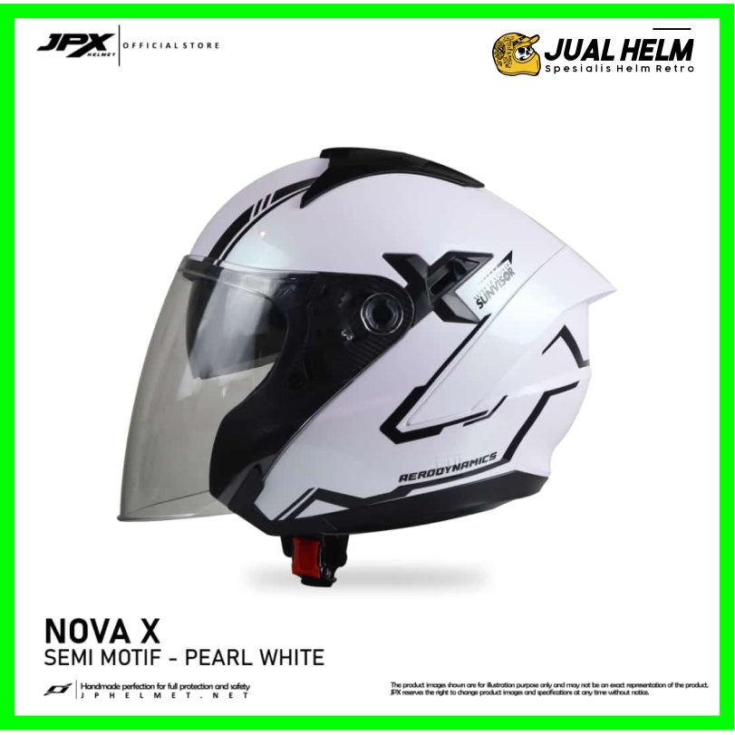 Helm JPX Nova X Semi Motif Pearl White