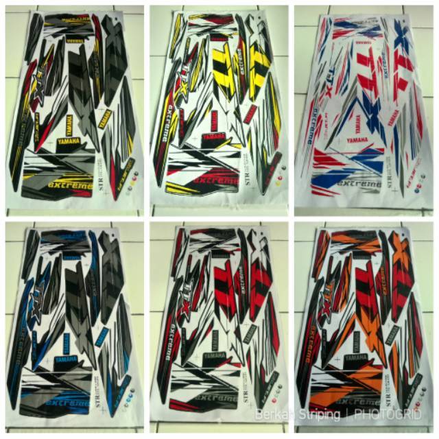 (Bisa COD) Striping Stiker Variasi Thailand Motor Yamaha Xride 115 TTX