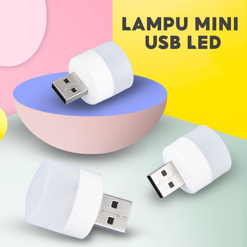 LAMPU LED USB MINI / LAMPU MINI LED USB PORTABLE KECIL / LAMPU BACA LAMPU TIDUR LAMPU TRAVEL HM006 - ACS