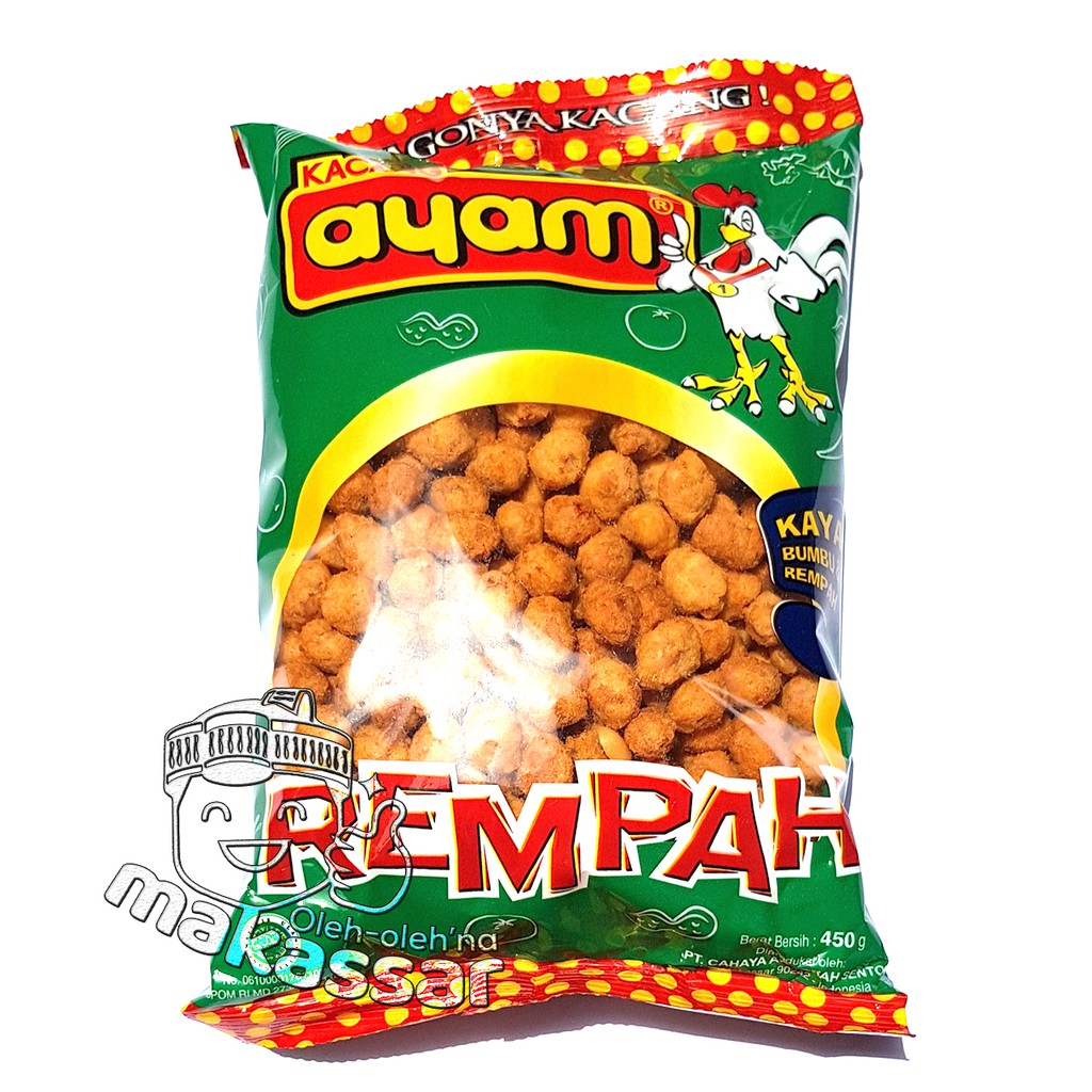 

Kacang Ayam Rempah (Original) 450 gram (Oleh-Oleh asli khas Makassar)