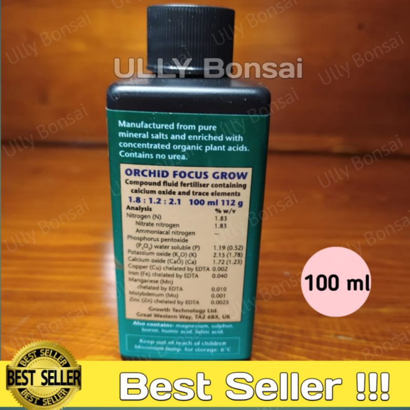 PUPUK CAIR BUNGA ANGGREK ORCHID FOCUS GROW 100ML