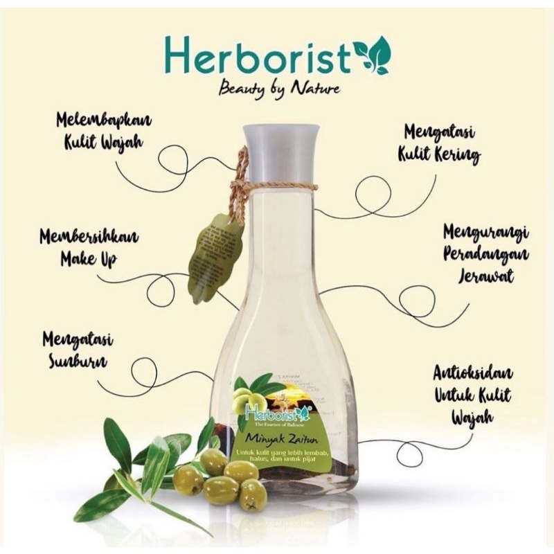 Herborist Minyak Zaitun / Massage Oil 75ml &amp; 150ml