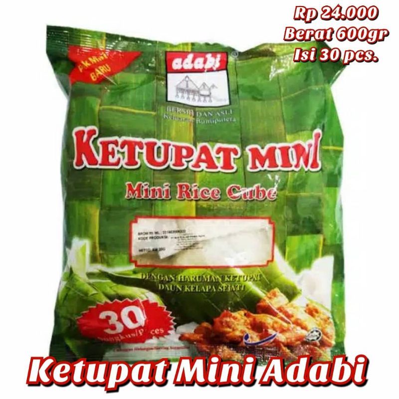 

KETUPAT MINI ADABI ISI 30