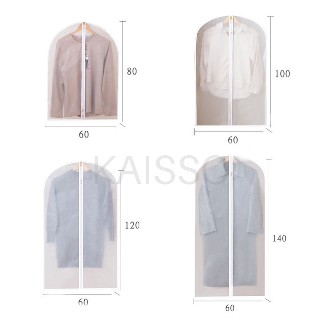 KAISSO - COVER PELINDUNG BAJU ANTI AIR ANTI DEBU / COVER PAKAIAN GANTUNG TRANSPARAN