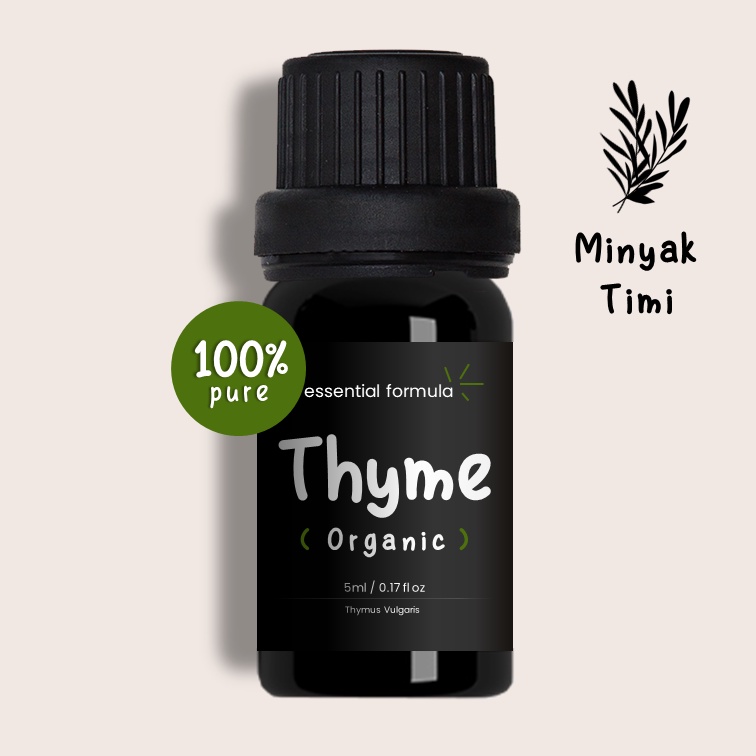 Organic Thyme Essential Oil Minyak Timi Murni 100%