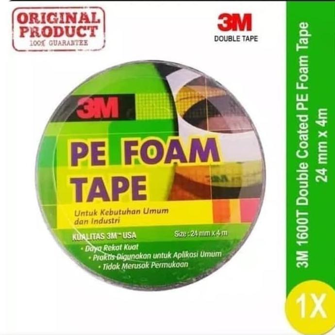 

1 Box Double Tape Busa 3M Pe Foam Tape 24 Mm X 4 M Original Serbaguna Anomo90 Ayo Beli