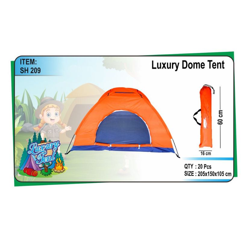 MURAH !! Mainan anak tenda rangka bahan kain parasut Luxury Dome Tent