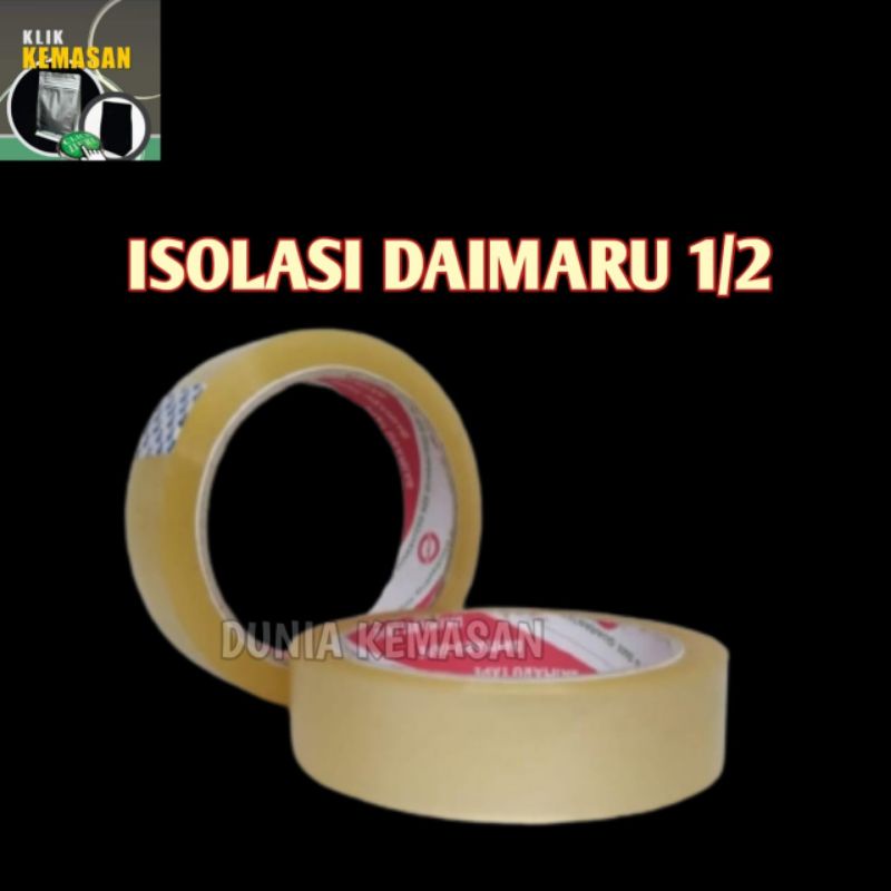 

ISOLASI 12 MM DAIMARU LAKBAN SELOTIP OPP BENING KECIL KADO DAIMARU