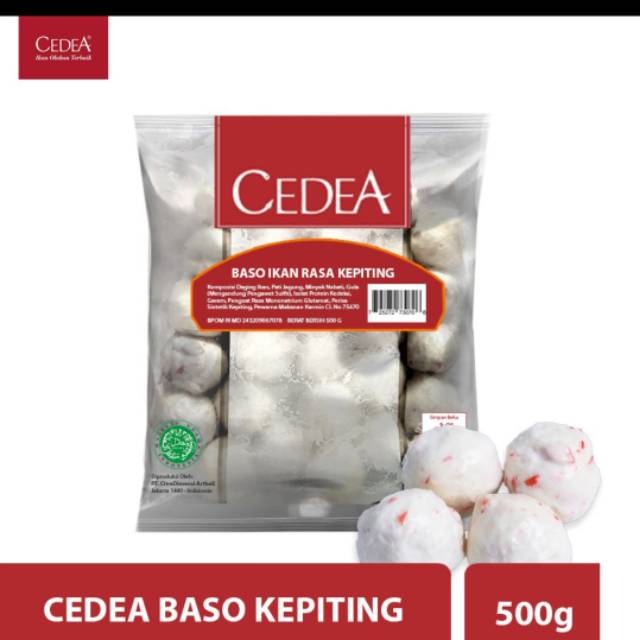 

CEDEA Bakso Ikan Rasa Kepiting 500gr