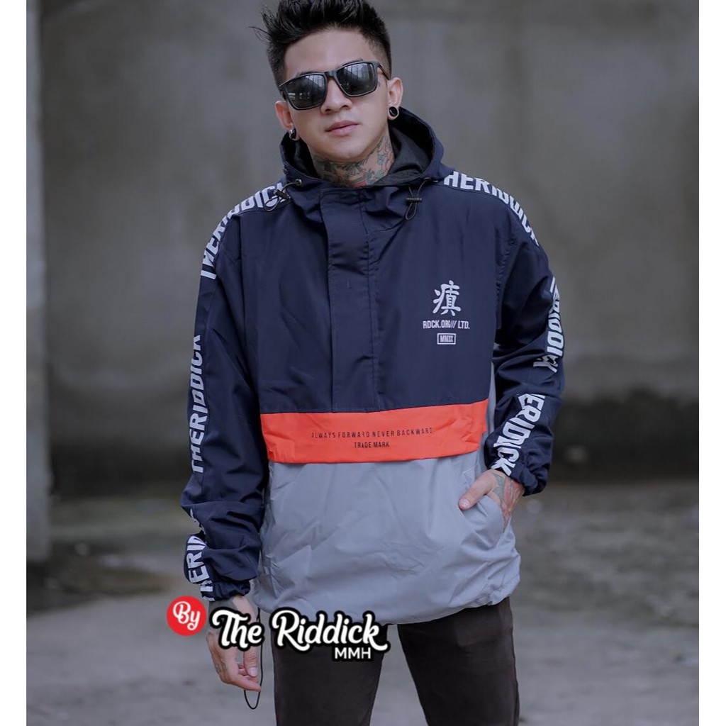 JAKET CAGOUL  THE RIDDICK MMH  ORIGINAL DISTRO BANDUNG