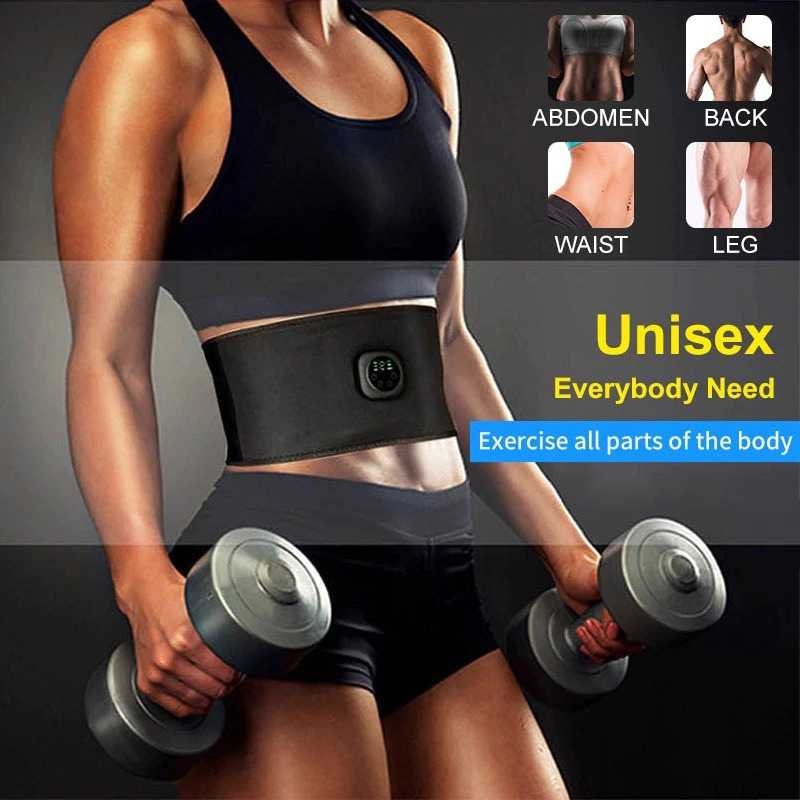 Alat Stimulator Pertumbuhan Otot Fitness Belt Six Pack EMS Muscle Rechargeable