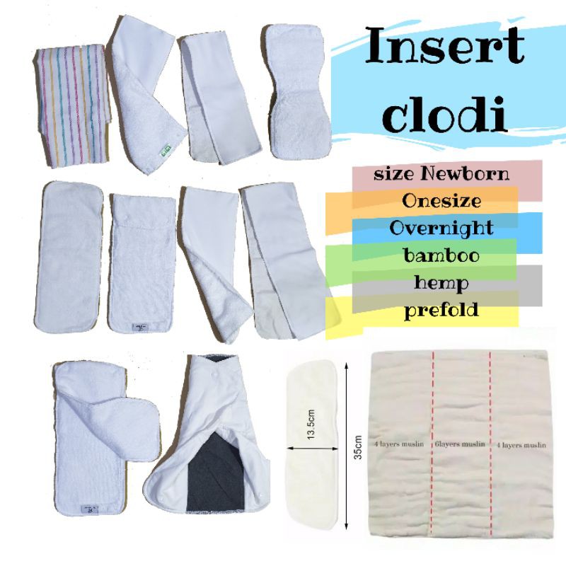 Insert clodi clody babyclo gg lilg gg b dipe pants sobi rumparooz hemp prefold babyOz bamboo cotton Ningrat long