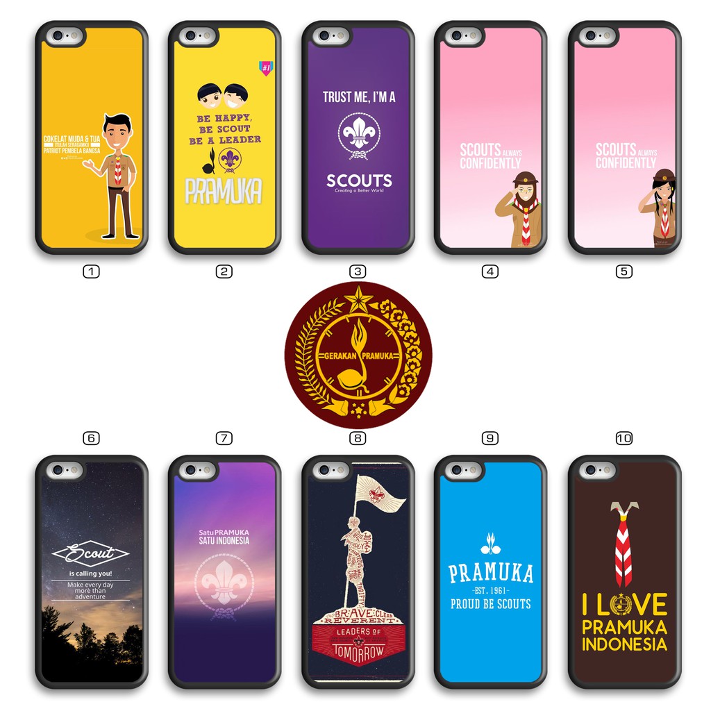 [TBS71] Case 2D Pramuka For All Type Smartphone