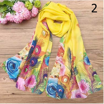 READY!! SYAL/PASHMINA  WANITA MULTICOLOUR FASHION IMPORT #100456